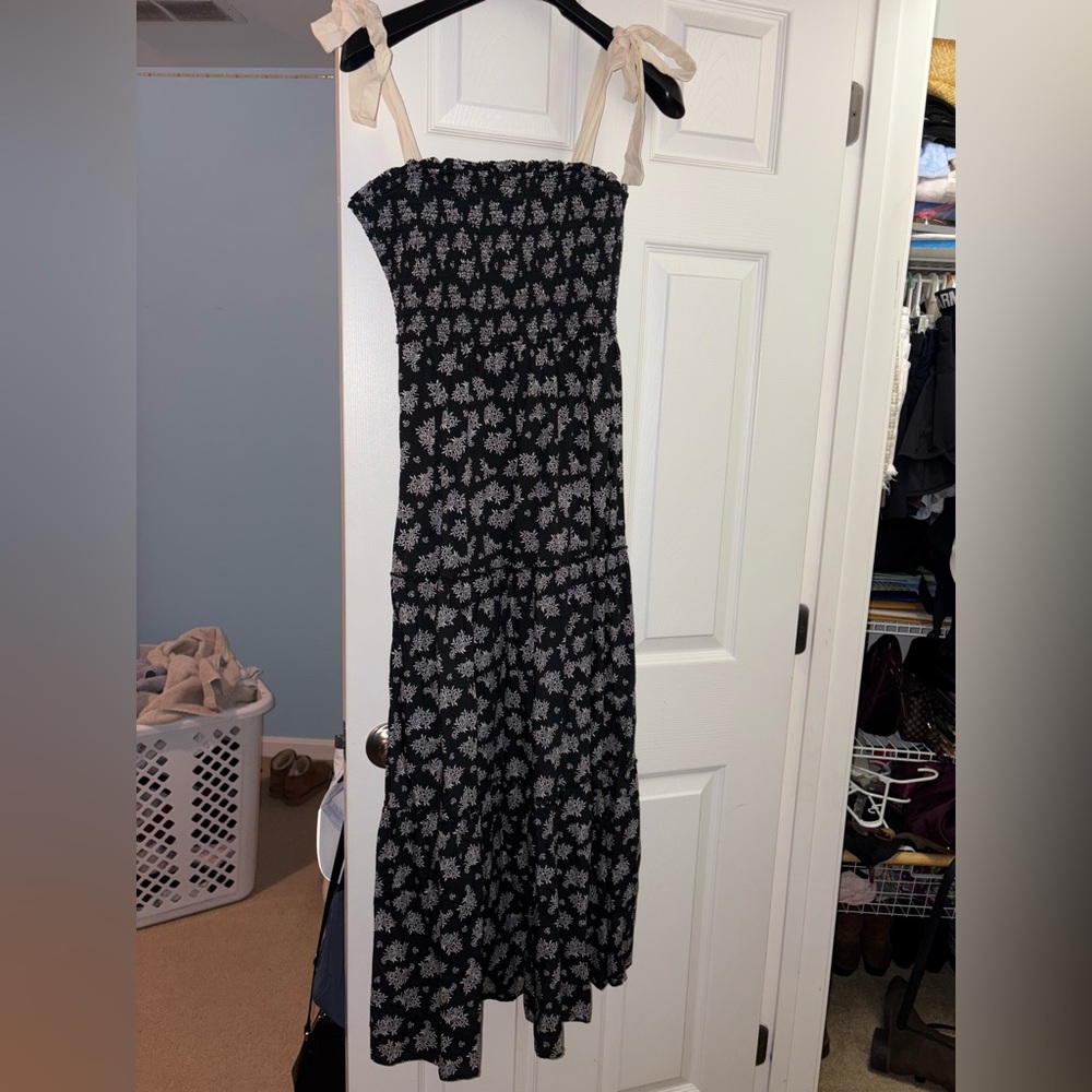 Black and White Floral Dress